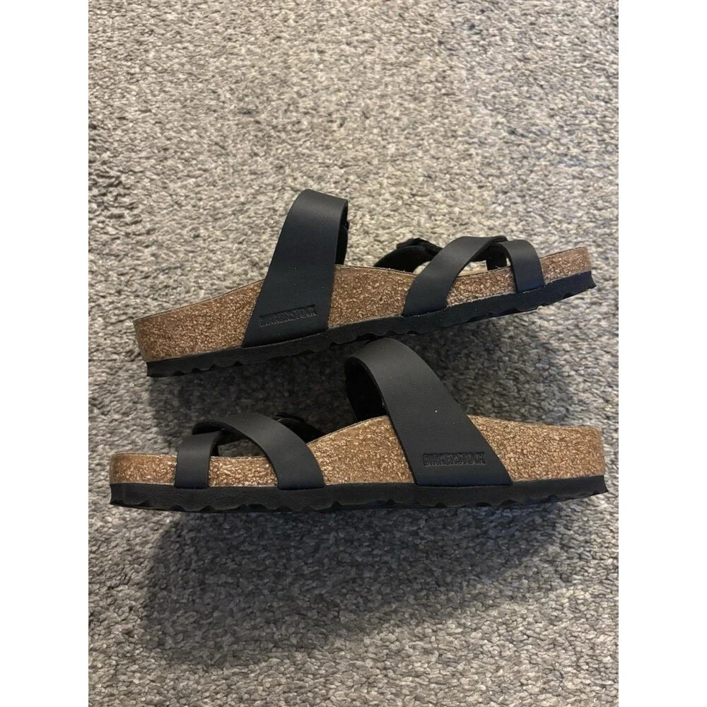 Birkenstock Mayari Birko-Flor Black Sandals Size 6 Women’s 37